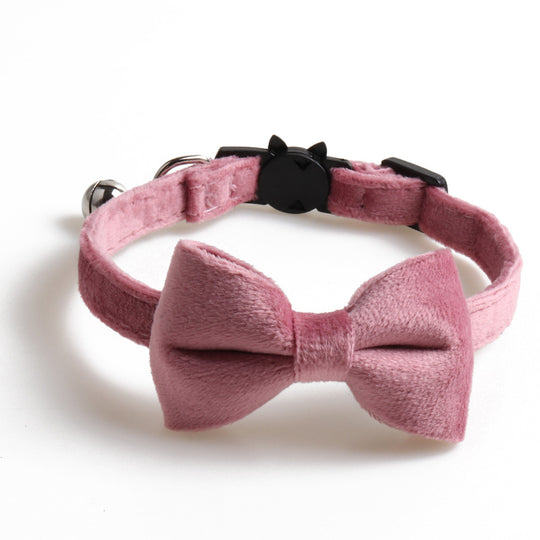 Velvet Pet Collars Bowknot Dog Collars