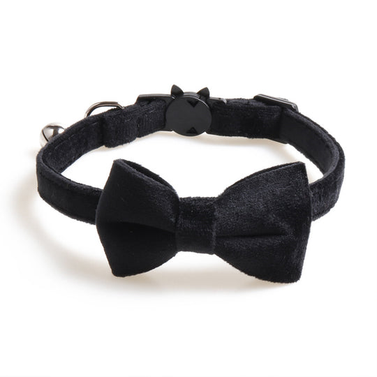 Velvet Pet Collars Bowknot Dog Collars