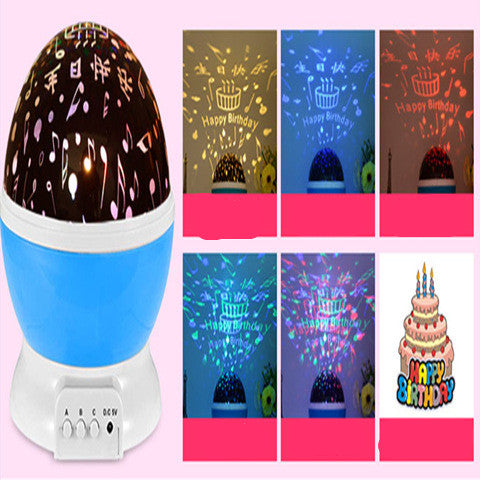 LED Projector Light USB Starry Sky Night Light Rotating Bedside Table Lamp For Kids Home Decoration Desk Light Atmosphere