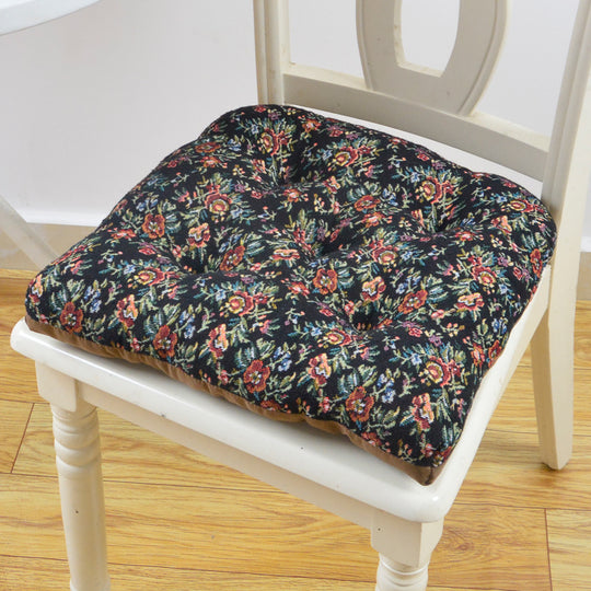 Thickening European Style Seat Cushion Dinning Chair Cushions Cotton Buttocks Mat 16 Colors Car Seat Cushion With Strap Sit Pad