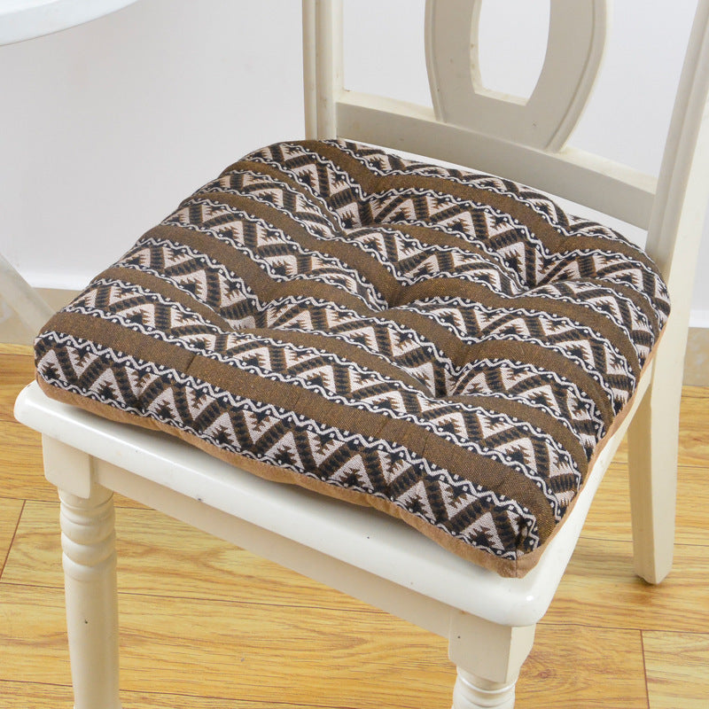 Thickening European Style Seat Cushion Dinning Chair Cushions Cotton Buttocks Mat 16 Colors Car Seat Cushion With Strap Sit Pad