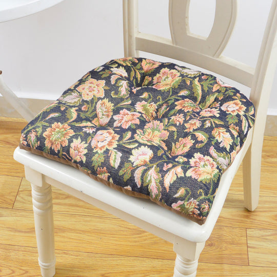 Thickening European Style Seat Cushion Dinning Chair Cushions Cotton Buttocks Mat 16 Colors Car Seat Cushion With Strap Sit Pad