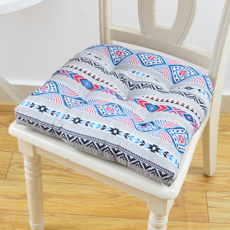 Thickening European Style Seat Cushion Dinning Chair Cushions Cotton Buttocks Mat 16 Colors Car Seat Cushion With Strap Sit Pad